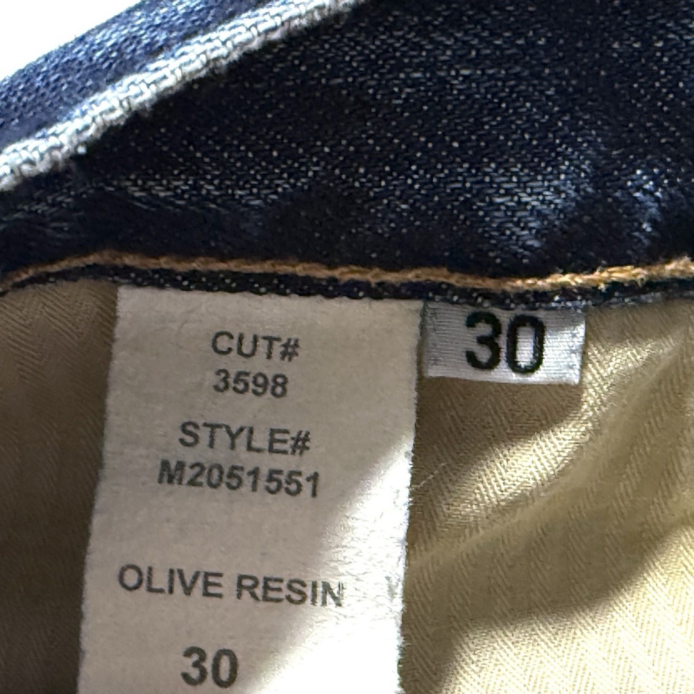 Rag and Bone Jeans Mens 30 Slim Straight 15X Tailored Workwear Olive Resin 30x31 - Picture 8 of 16
